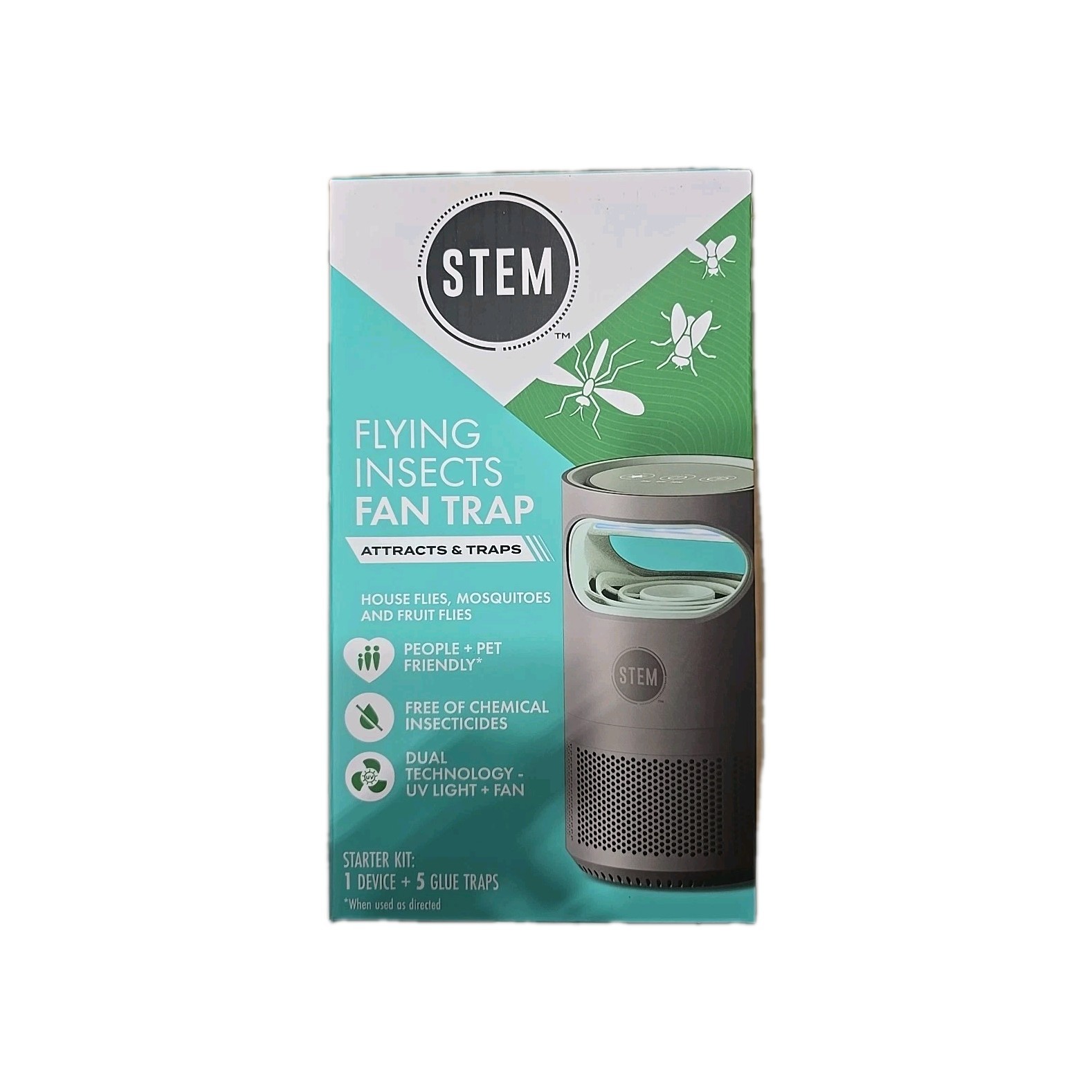 STEM Flying Insects Fan Trap Starter Kit: 1 Device + 5 Glue Traps