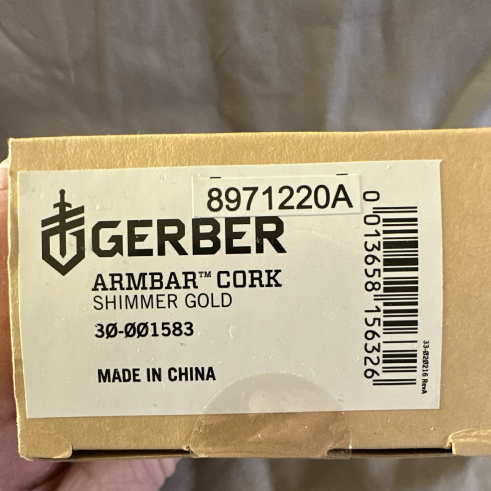 Gerber Armbar Cork Shimmer Gold Multi-Tool Stainless Steel Knife Corkscrew