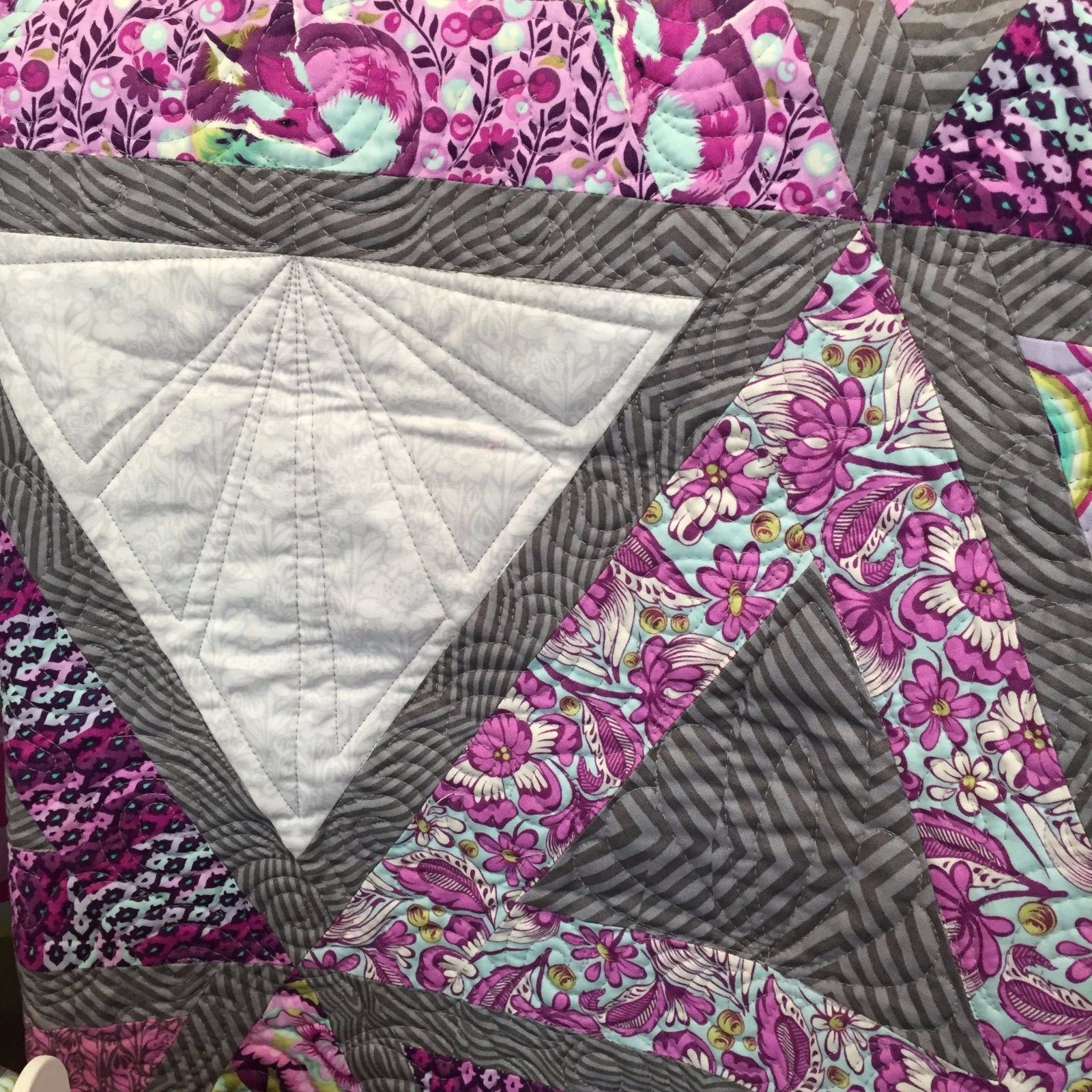 Chopsticks Quilt Pattern ~ Jaybird ~ use Creative Grids 60 Degree Triangle ruler