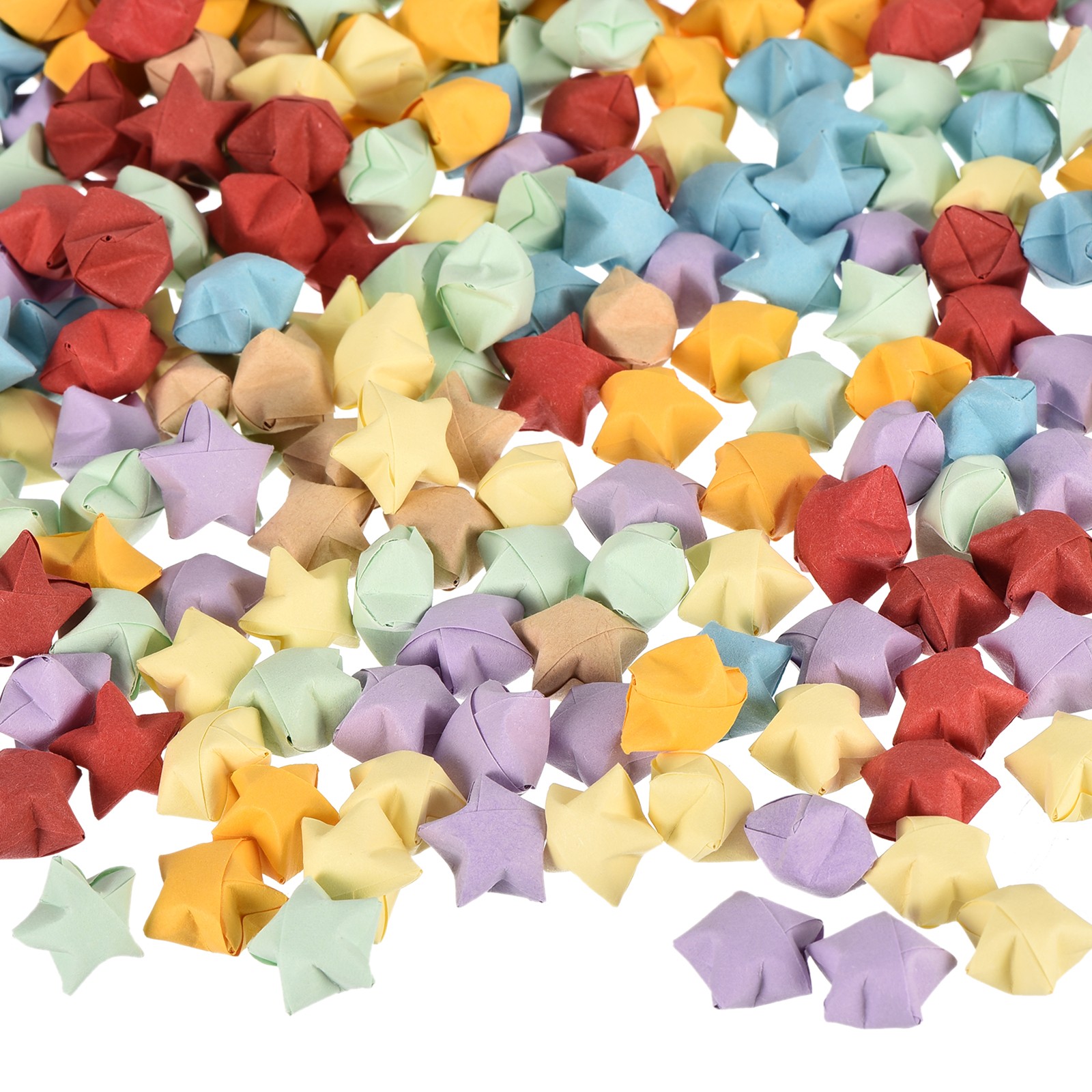 952pcs Pre-made Origami Lucky Stars Paper Wishing Star, 7 Colors