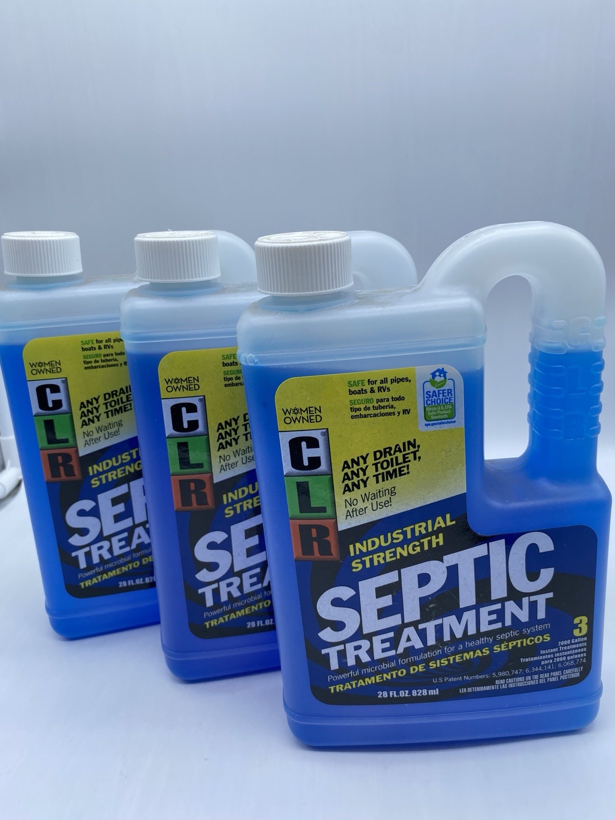 3 CLR Healthy Septic System Microbial Support Treatment 28 Oz Each Bs320