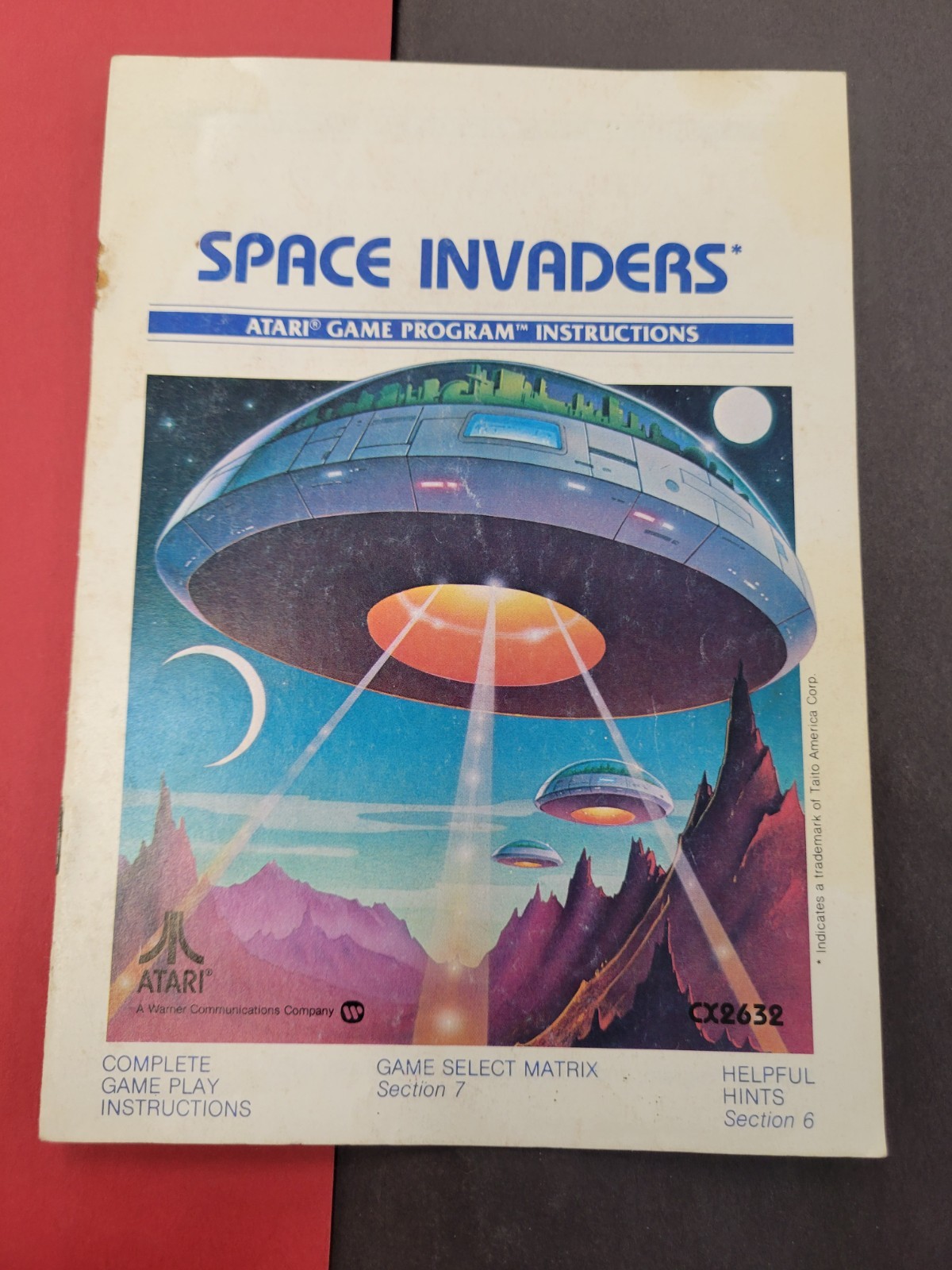 Atari Space Invaders Game Program Instructions Booklet 1980 Edition