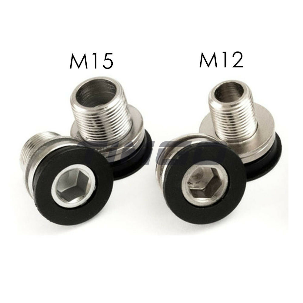 2PCS M12/M15Octalink Crankset Bolt MTB Bike Bottom Bracket Axle for Shimano ISIS