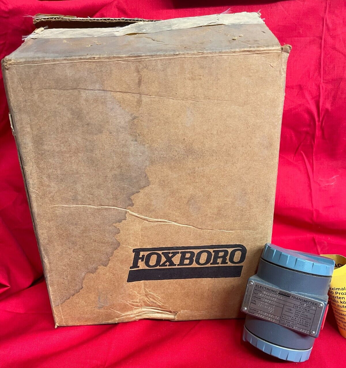 ELECTRONIC FOXBORO TRANSMITTER 841GM-DI1 20MA=800PSI MWP 1000 PSIG