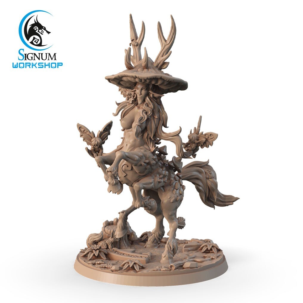 Myconid Mycotaur Centaur Female - Signum Games - Fantasy Dungeons and Dragons