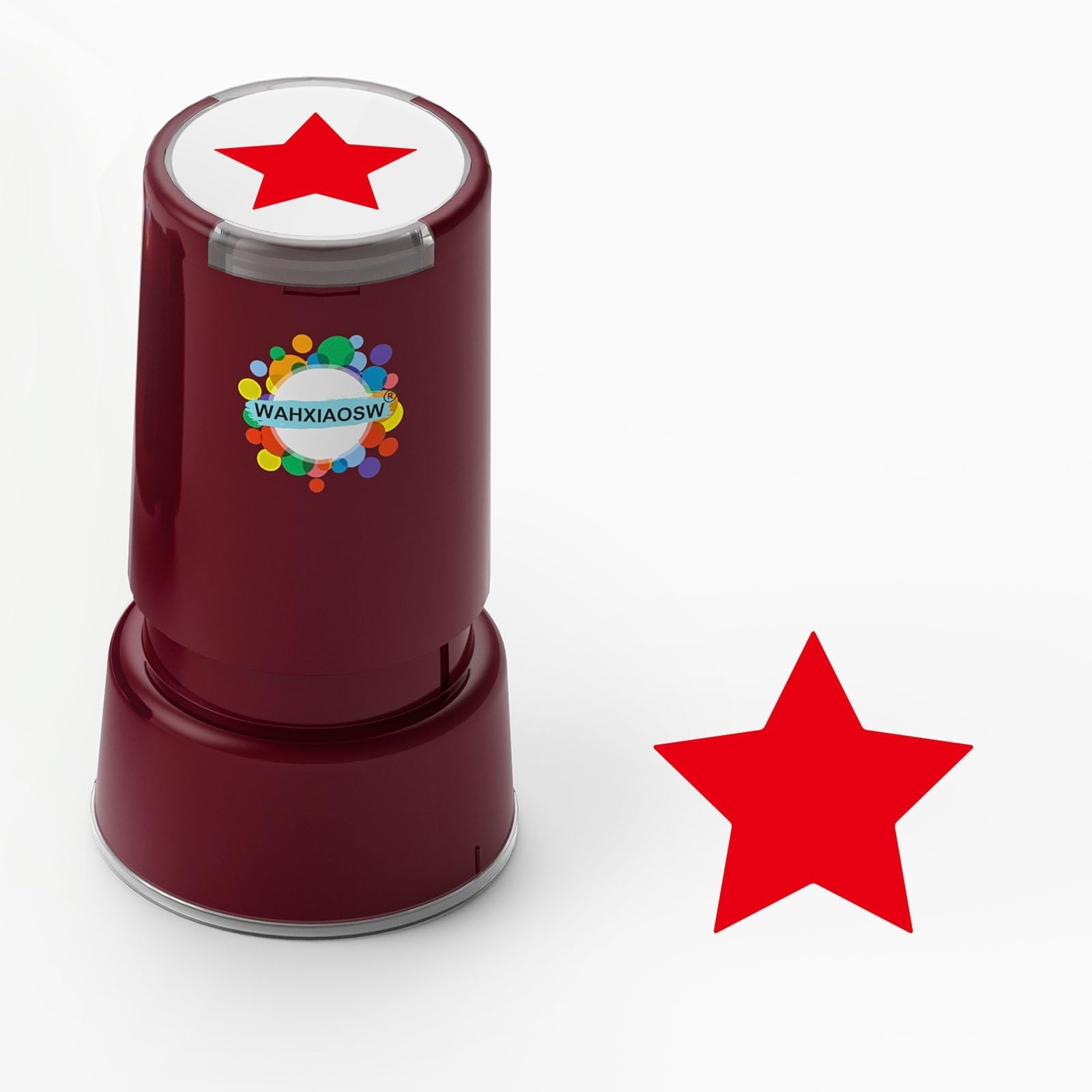 Self-Inking Star Stamp for Teachers, Hand Stamps for Events and Classroom, Te...