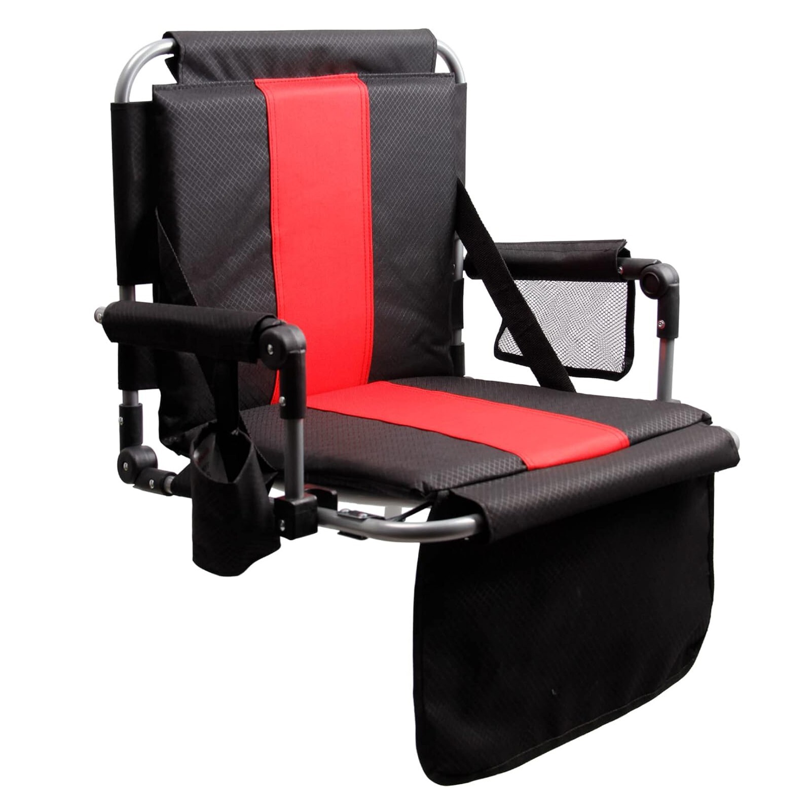 ALPHA CAMP Portable Folding Stadium Seat Bleacher Chair with Cup Holder
