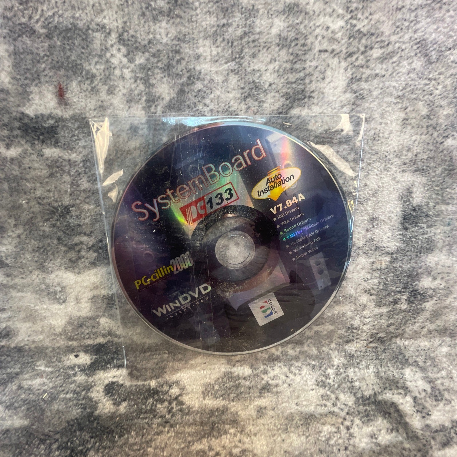 Vintage PC SystemBoard DC133 Driver CD WinDVD PG-cillin 2000 V7.84A Softare