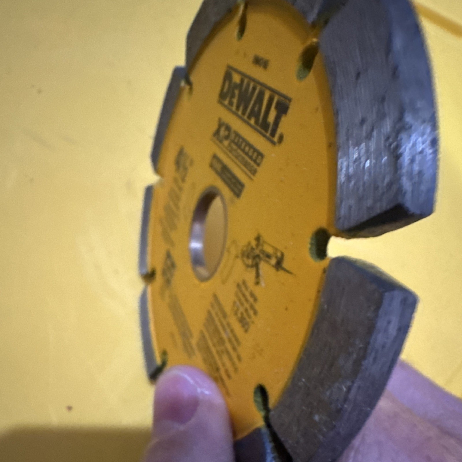 DEWALT XP Extended Performance Diamond Saw Blade 4.5 in for Mortar & Masonry