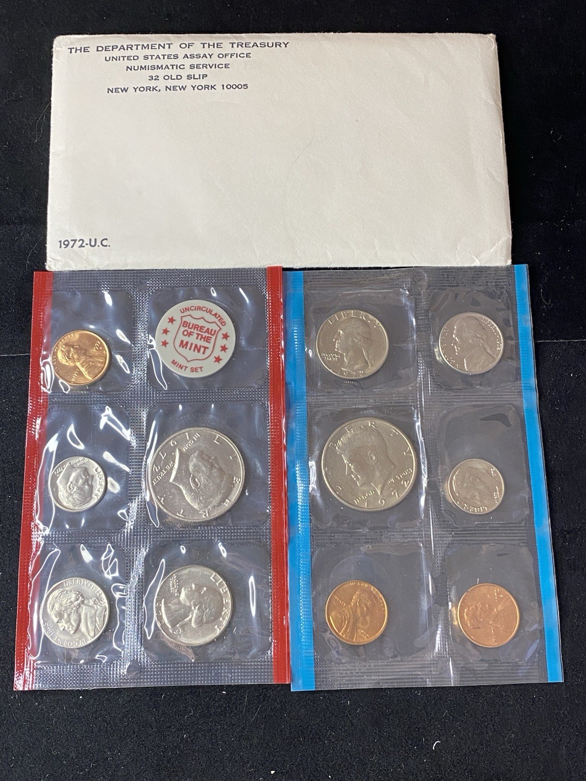 US Mint 1972 Uncirculated Coin Set Denver & Philadelphia OGP Free Shipping