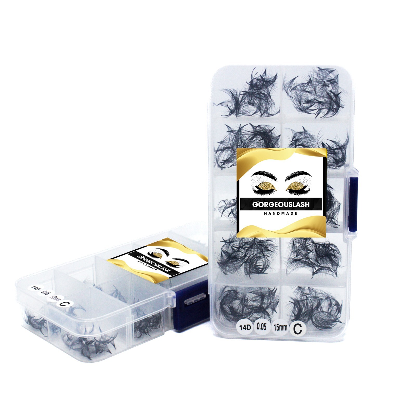 7D Lashes - 1000 Premade Volume Fans, Eyelash Extensions, Premium Handmade!