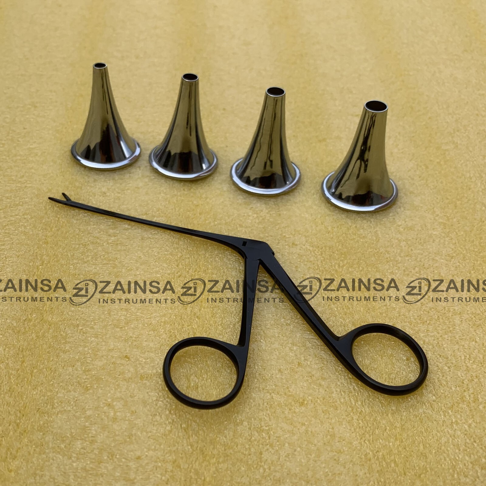 4pc Set Hartmann Ear Speculum Micro Alligator 3" ENT Surgical Nasal Instruments