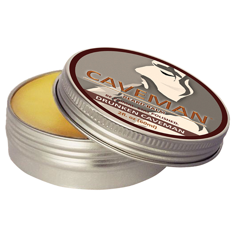 Natural Beard & Handlebar Mustache Balm Drunken Caveman (Bay Rum) 2oz