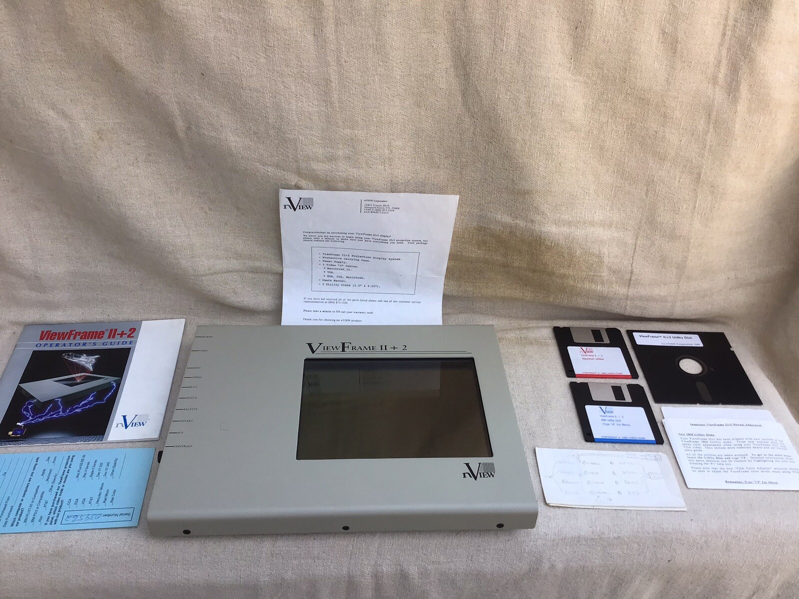 NVIEW VIEW FRAME ll +2 VISUAL PRESENTATION PROJECTION.