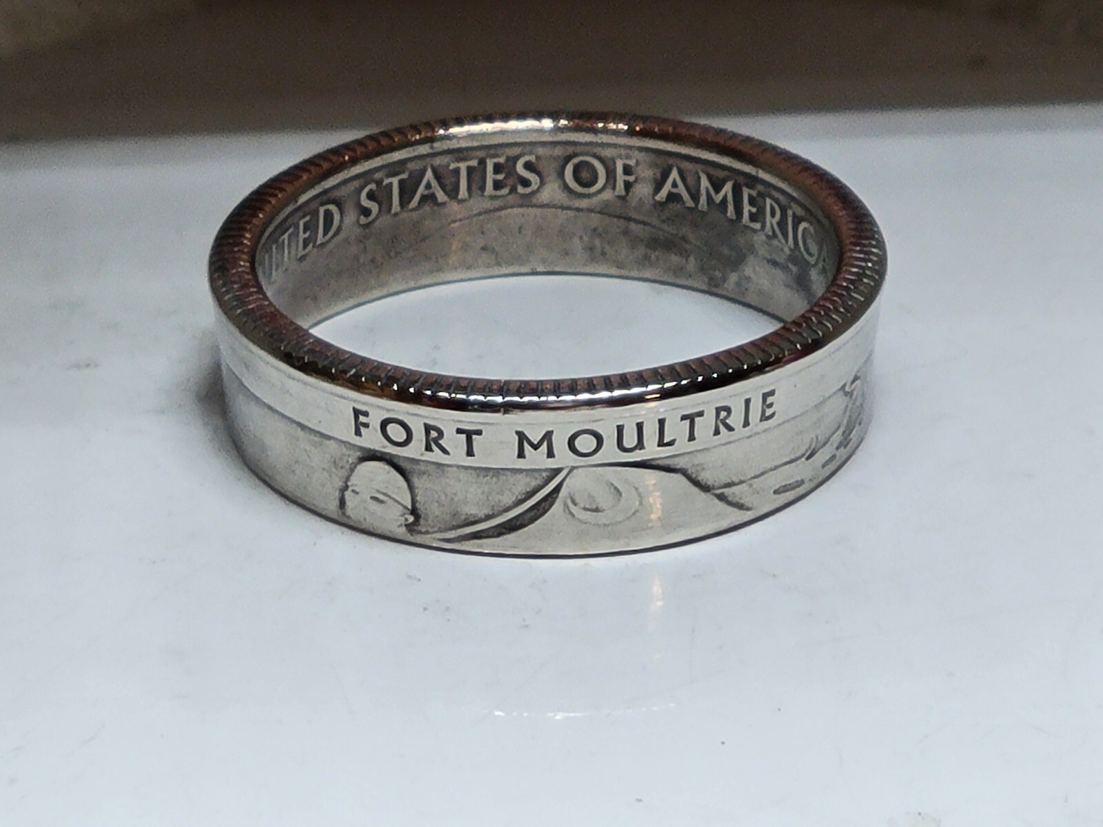 FORT MOULTRIE, SC. - Size 10   State Quarter Coin Ring