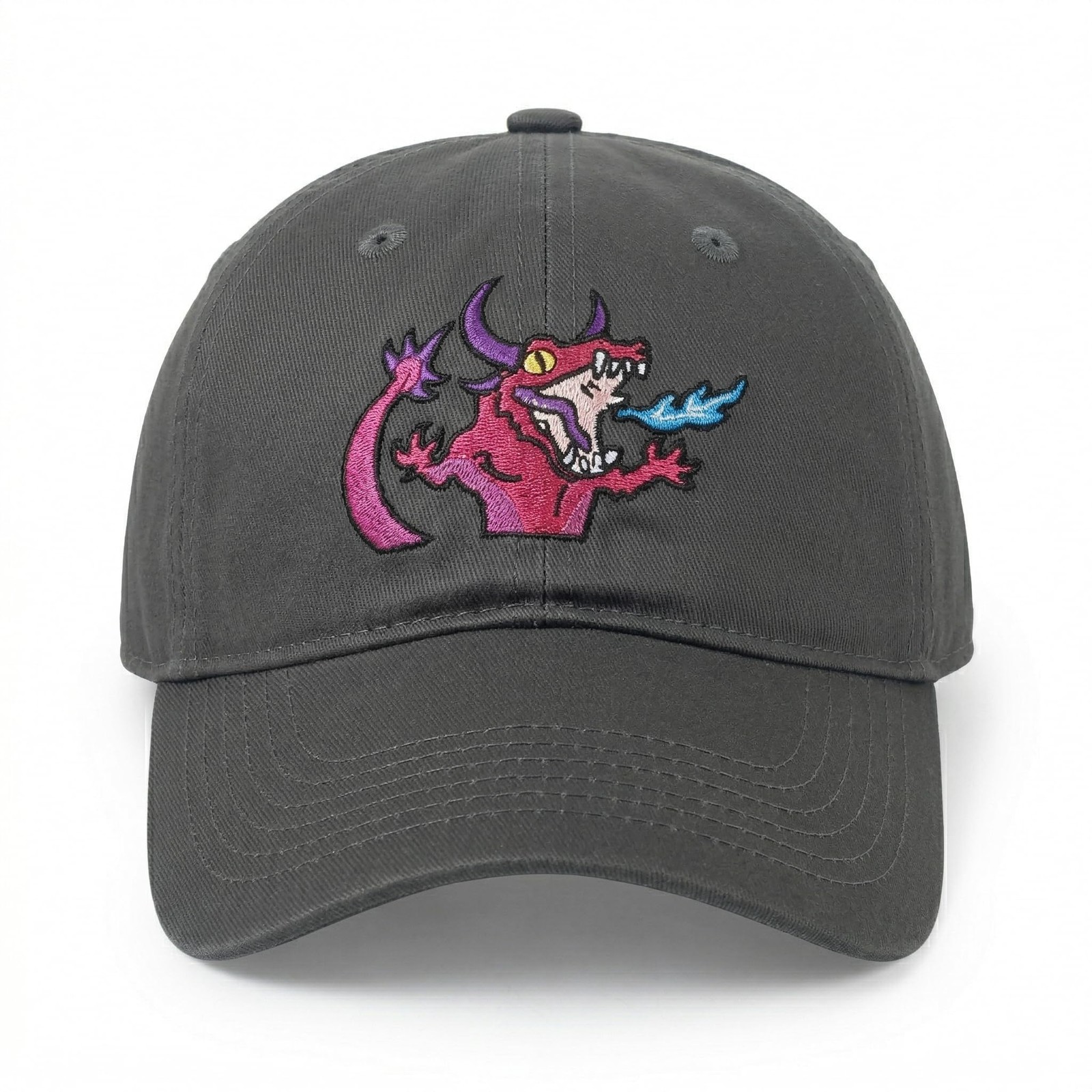 NTLWKR Embroidered Baseball Cap for Men One Size, Darkgrey-spitfiredragon