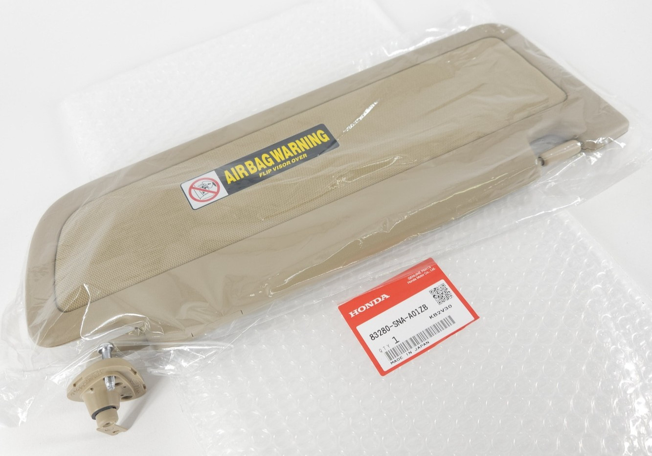 Genuine OEM Honda 83280-SNA-A01ZB Driver LH Pearl Ivory Sunvisor 2006-2008 Civic