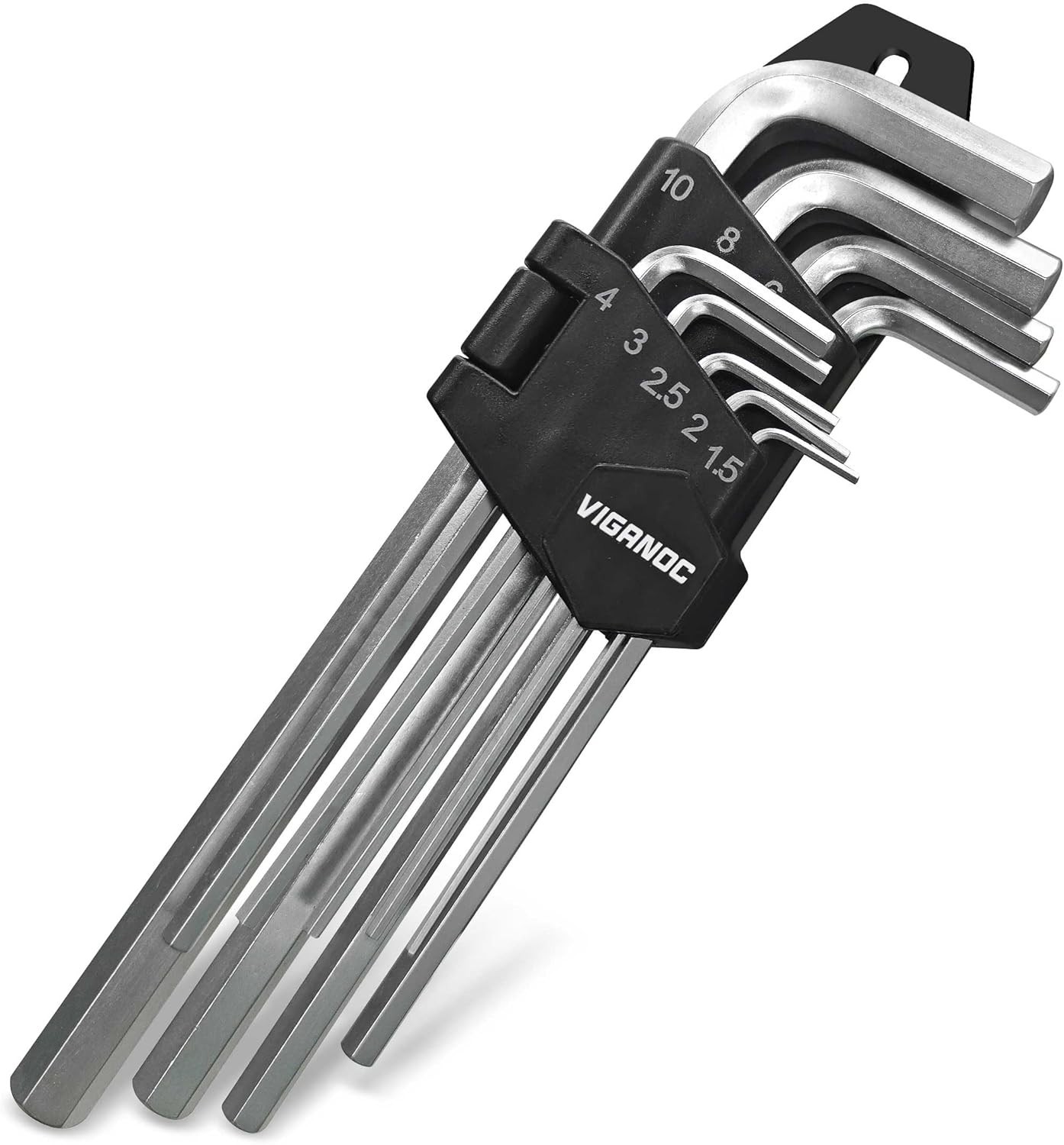Chrome Vanadium Allen Wrench Set 9PCS L Shape Metric Hex Keys