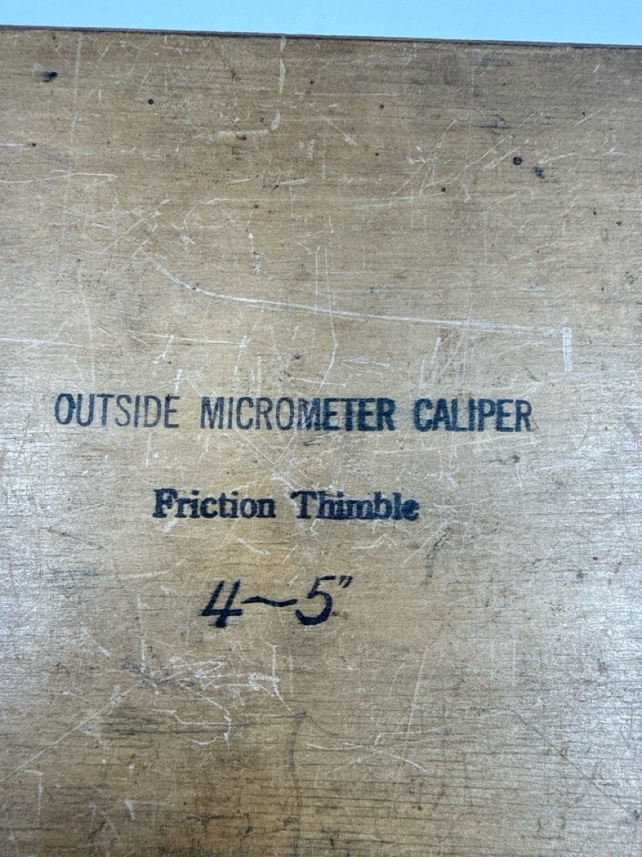 NSK J30890 4-5" Friction Thimble Outside Micrometer Box & User Guide (MI1077581)