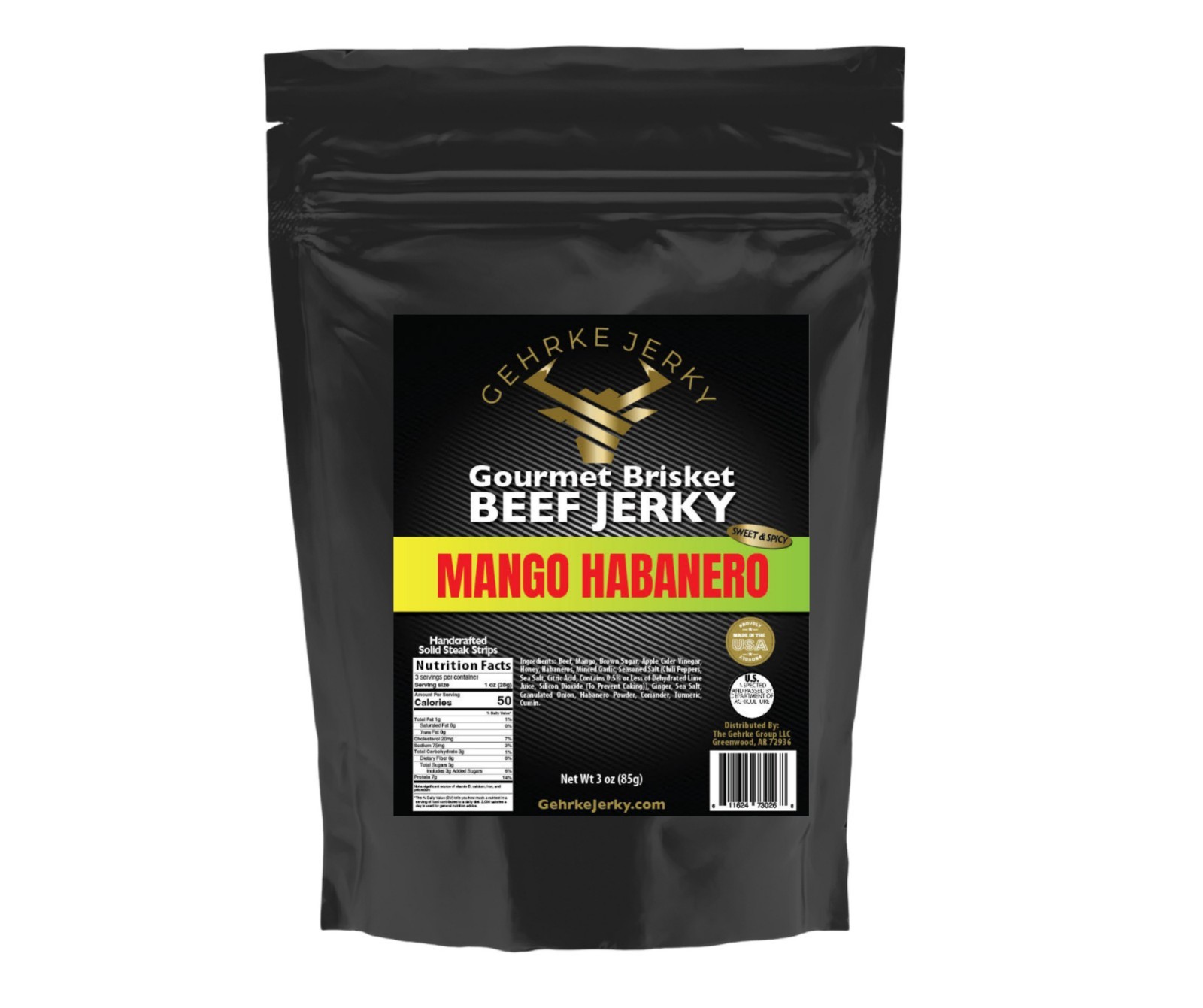 BEST NEW FLAVOR - Gehrke Jerky Mango Habanero Brisket Beef Jerky