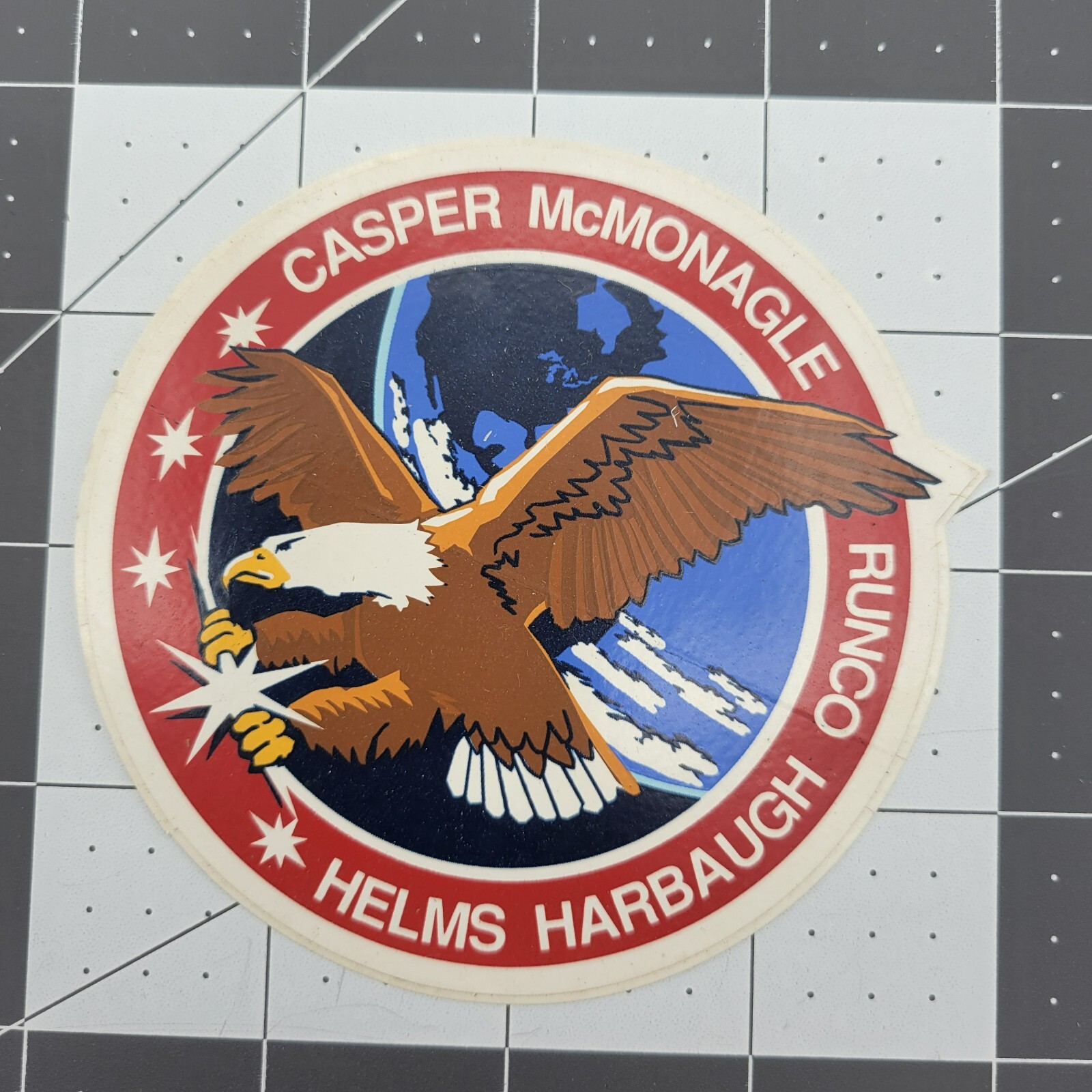 STS-54 Nasa Space Shuttle Endeavour Crew Sticker Decal