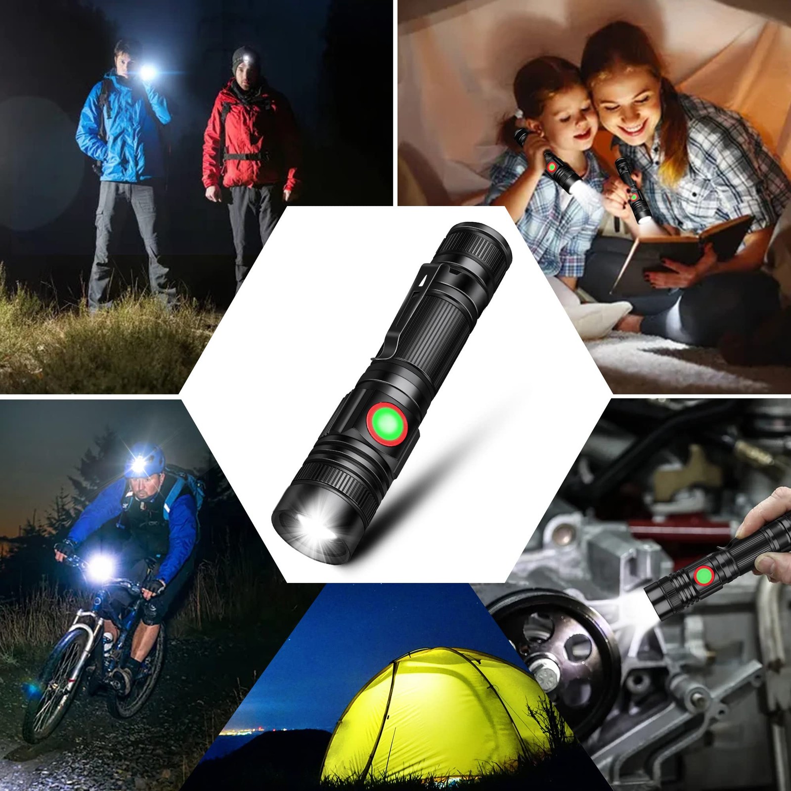 DARKBEAM LED Flashlights A300-White light, A300 White Light - 2 PACK