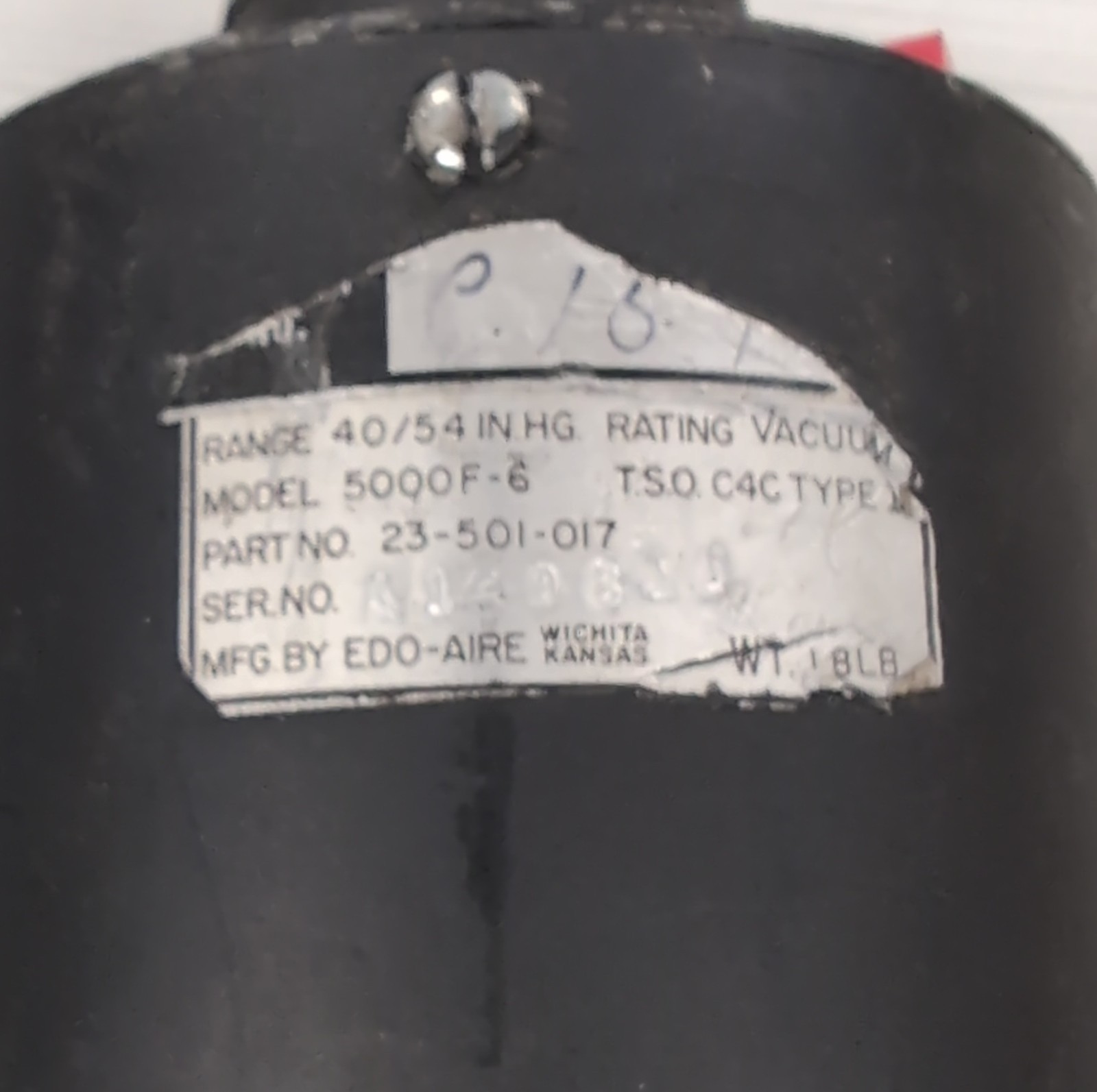 Attitude Indicator Model: 5000F-6, P/N: 23-501-017