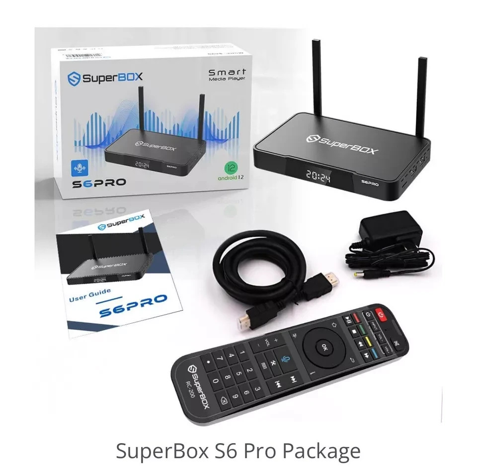 2026 uViewBox U1 Select + Superbox S6 Pro. x2 Backlit remotes x2 Upgraded HDMI