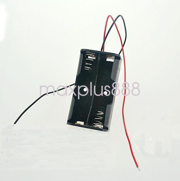 NEW 10pcs Battery Holder Box Case w/Wire 2 X AA 3V