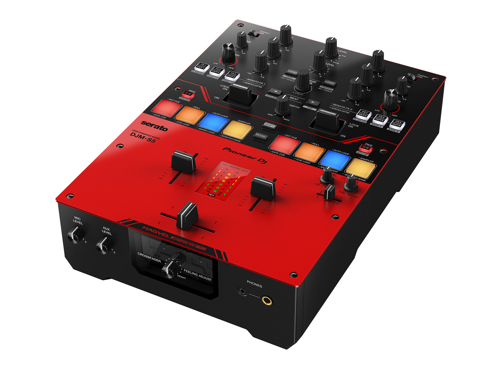 Pioneer DJ DJM-S5 2-channel DJ Mixer with Serato DJ