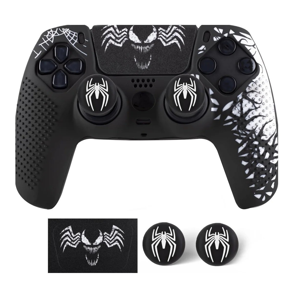 PS5 Controller Silicone Skin Case Anti Slip Cover Thumb Grip Touch Pad Sticker