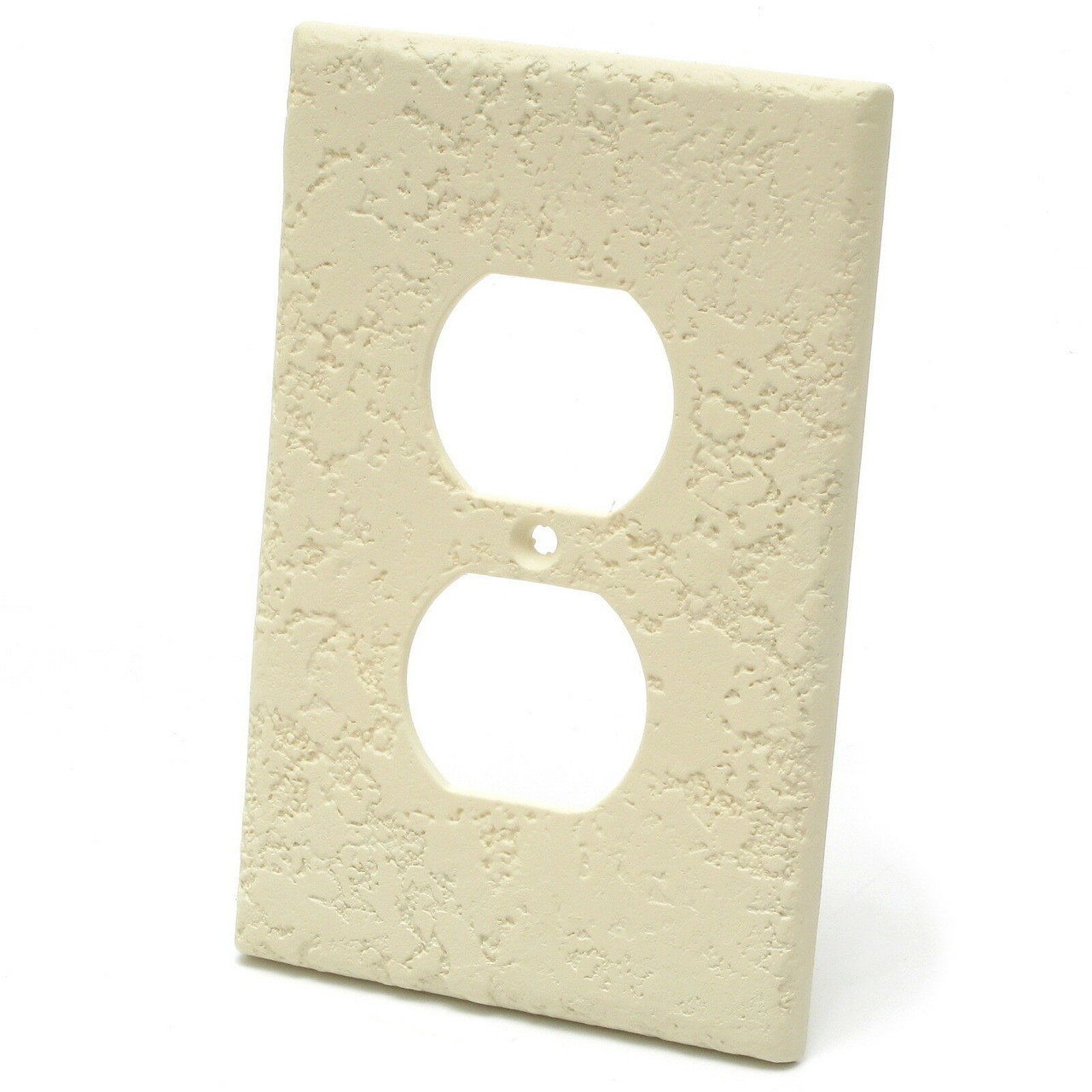 RPP Devices KD8 Textured Paintable Duplex Outlet Wall Plate, Knock Down, 40pcs