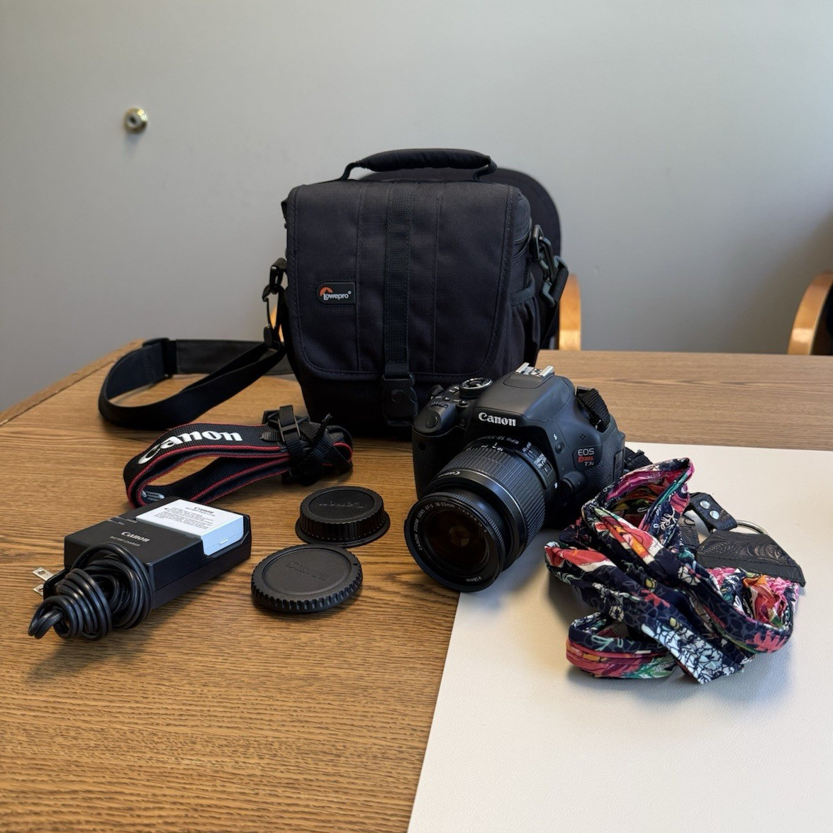 Canon EOS Rebel T3i DSLR Camera Bundle w/ 18-55mm IS Lens, Lowepro Bag
