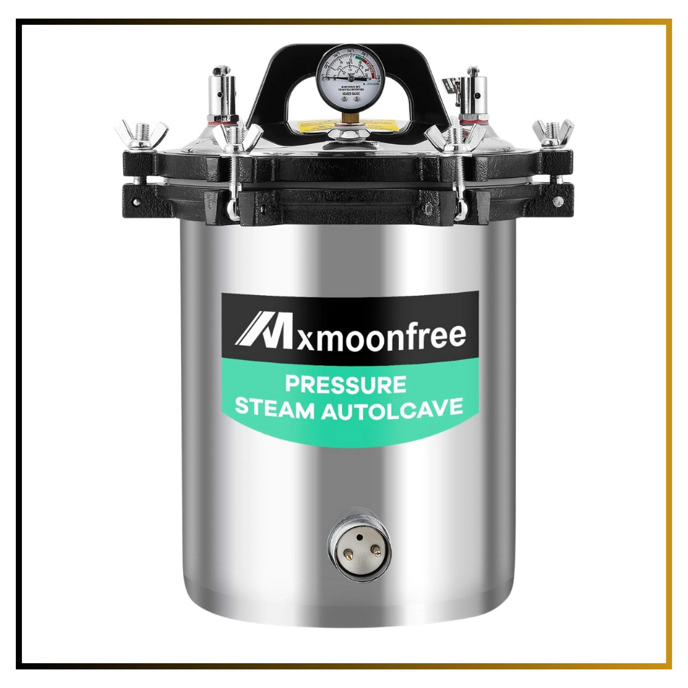 Laboratory Autoclave 12L Portable Steam Sterilizer 110V Glassware Culture