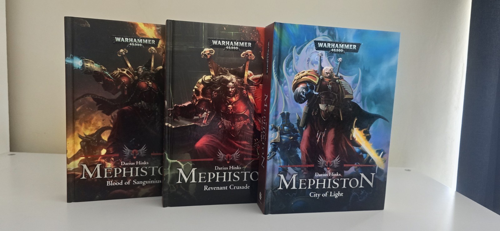 Mephiston Trilogy, Hardback, Rare, Warhammer 40,000, 40k. Black Library.