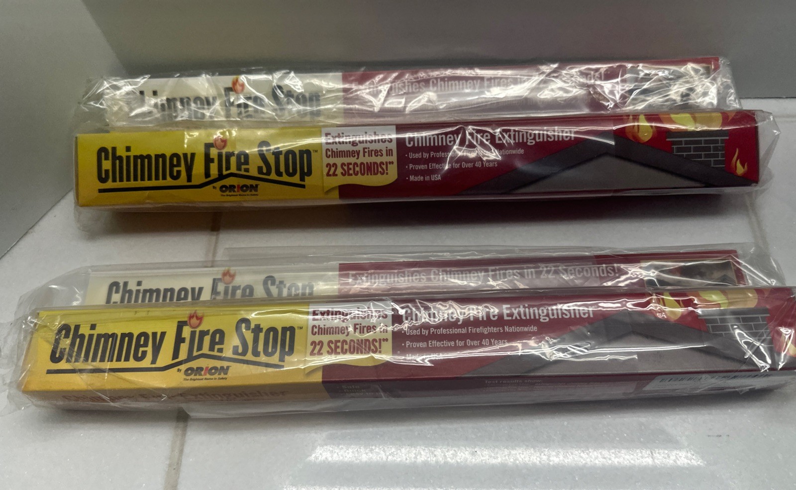 2 X Orion Chimney Fire Stop Extinguisher for Fireplace Works in 22 Seconds! NEW