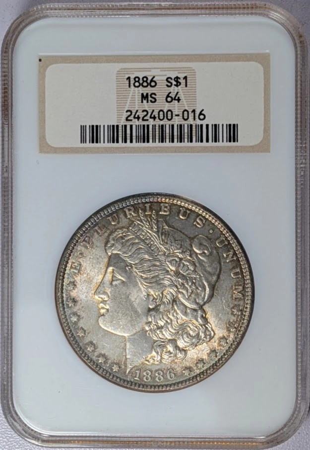 1886 Morgan Silver Dollar NGC MS-64