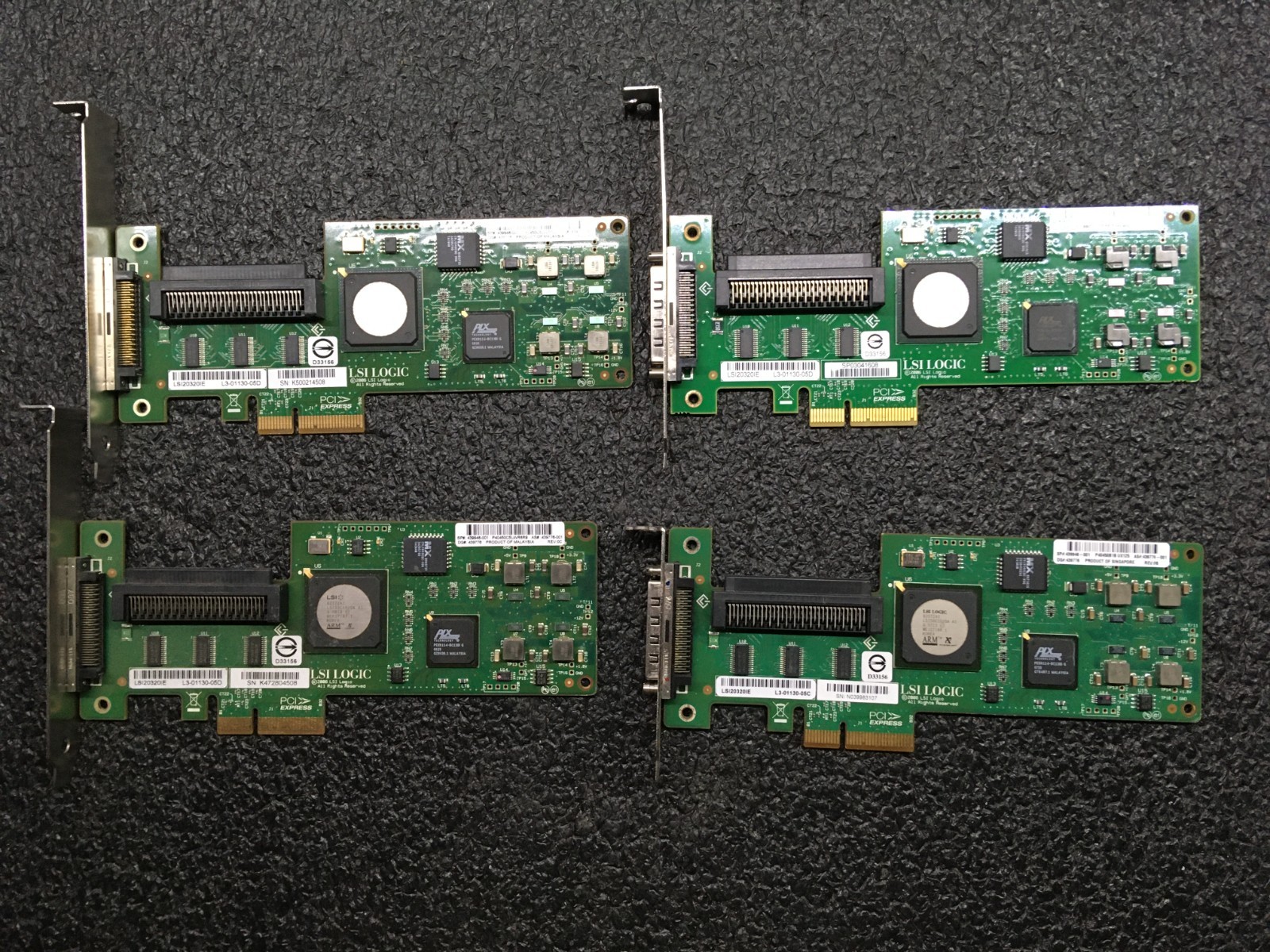 Lot of 4  HP  SCSI Single-Channel HBA LSI20320IE 439946-001
