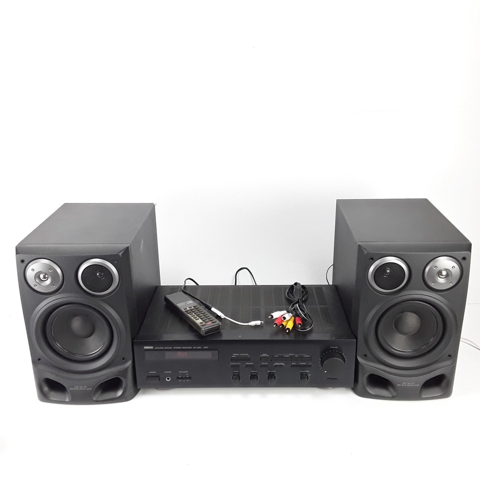Yamaha RX-350 Receiver Aiwa SX-AN99 Speakers Hi-Fi Shelf System Bundle Works