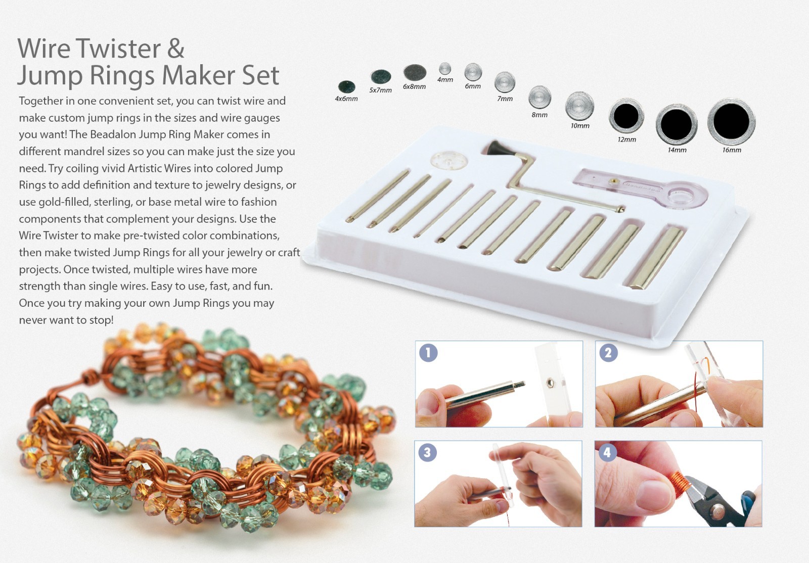 Wire Twister & Jump Ring Maker Complete Set - Beadalon #228K-075