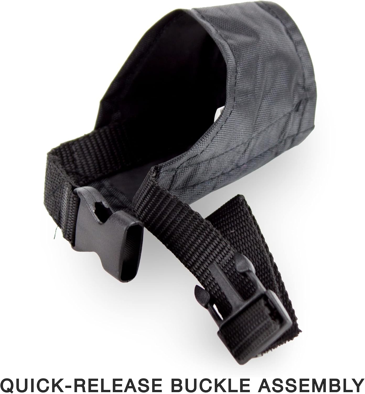 Soft Nylon Muzzle for Small Dogs 5-15lbs – Easy Quick-Fit with Buckle Closure