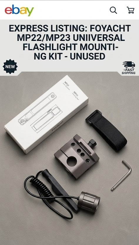 Feyachi FL Series Tactical Flashlight Mount & Accessories Kit - MP22 MP23 Rails