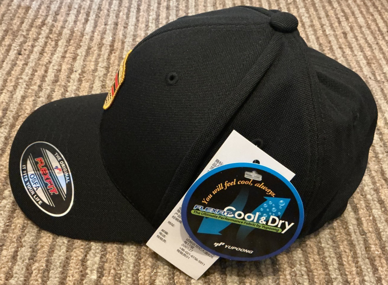 Genuine Porsche Flexfit Cap Embroidered Emblem Crest Stretch BNWT WAP5900010J
