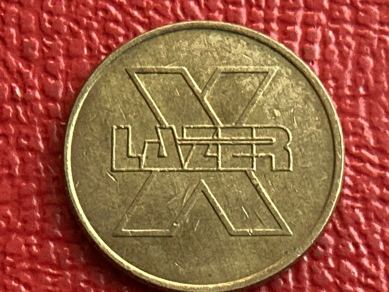 Vintage Lazer X  Game Token Arcade Laser Tag