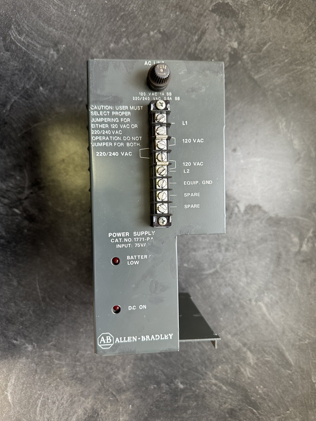 Allen Bradley 1771-PA Power Supply Module