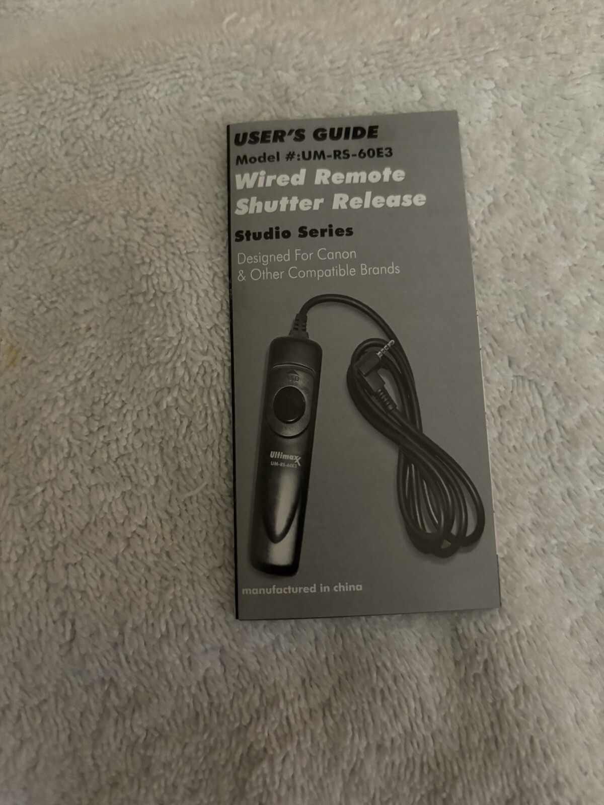 Ultimaxx UM-RS-60E3 Remote Shutter Release For Canon Samsung Pentax Sigma
