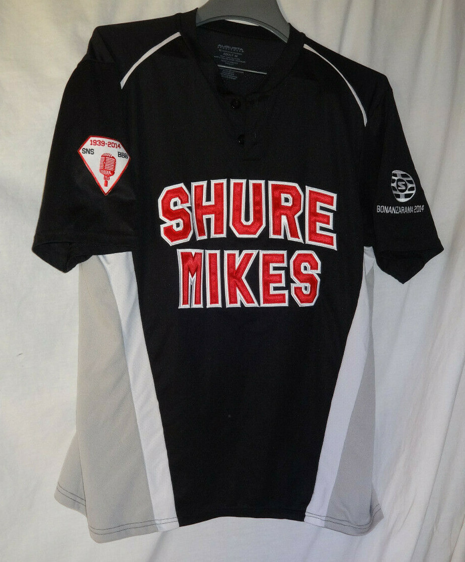 SHURE MIKES Microphones Mics PROMO Employee Only Baseball Jersey MEGA RARE