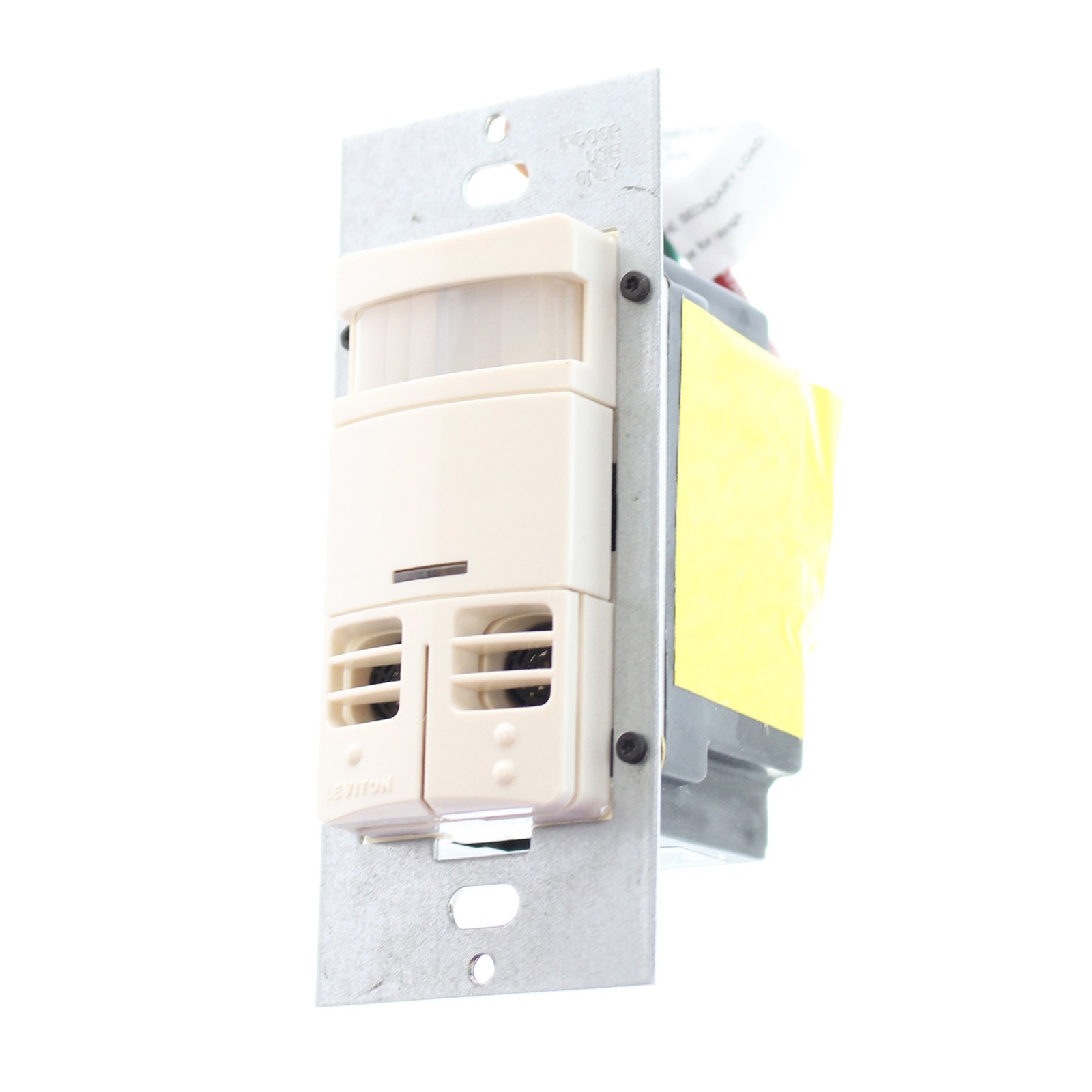 LEVITON OSSMD-MDT DUAL-TECH WALL SWITCH OCCUPANCY SENSOR, 120/277V, LT ALMOND