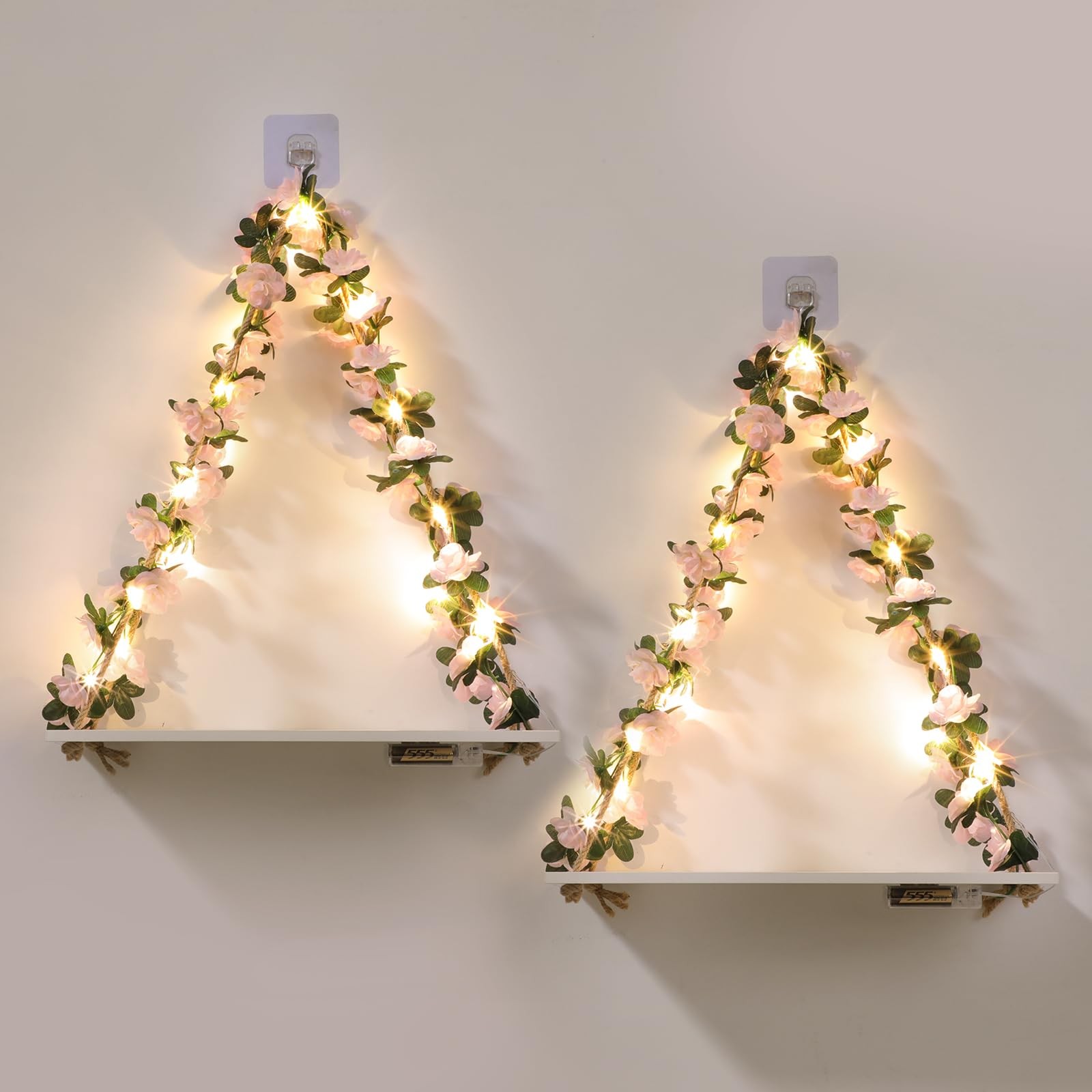 EXIN DECHEN Floating Shelves for Wall No Drilling,Wall Shelves,Hanging Shelf,Lea