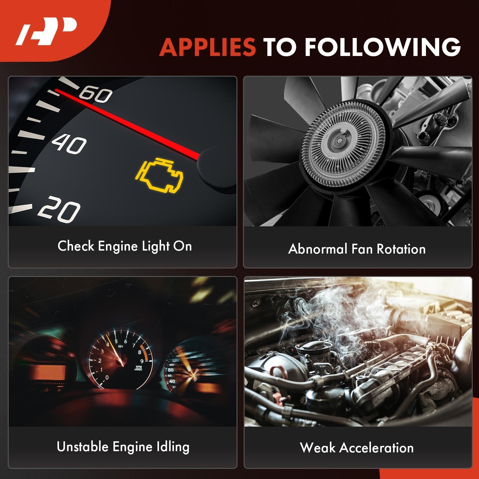A-Premium Engine Coolant Temperature Sensor Compatible with Chevy, GMC,...